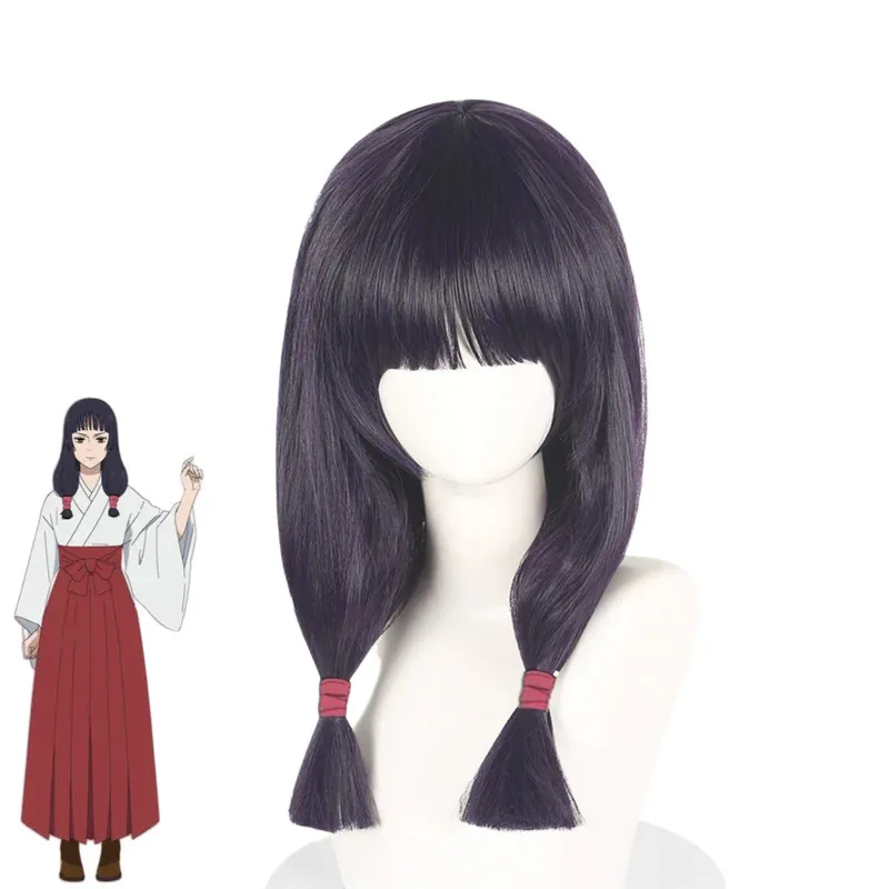 Disfraz de Anime Jujutsu Kaisen Iori Utahimee, disfraz de bruja, kimono japonés, falda roja, peluca, mujer adulta, traje de Carnaval de Halloween, 2,r'