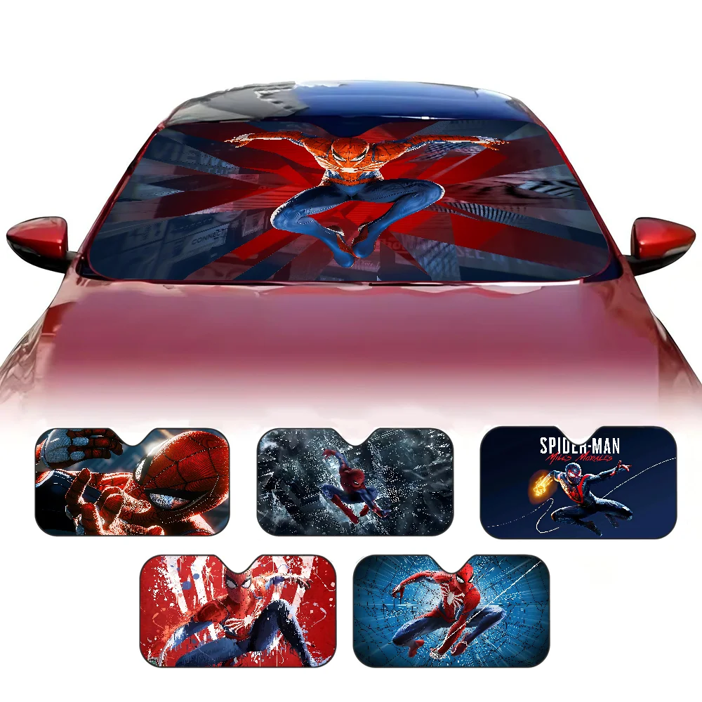 S-Spider Hero Man MOVIE Windshield Sun Shade For Car SUV Truck Front Window Sun Shade Accessory Visor Protector Shield Cover