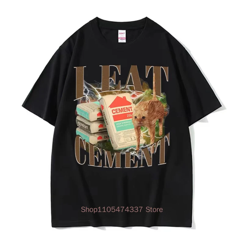 Ich esse Lötmittel – Lustiges Katzen-Meme-T-Shirt für Herren und Damen – Modische Freizeit-T-Shirts aus hochwertiger Baumwolle für den Sommer – Detail 19