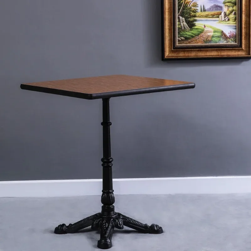 Commercial space dining tables and chairs, hotel western restaurant cafe table, paint-free square dining table