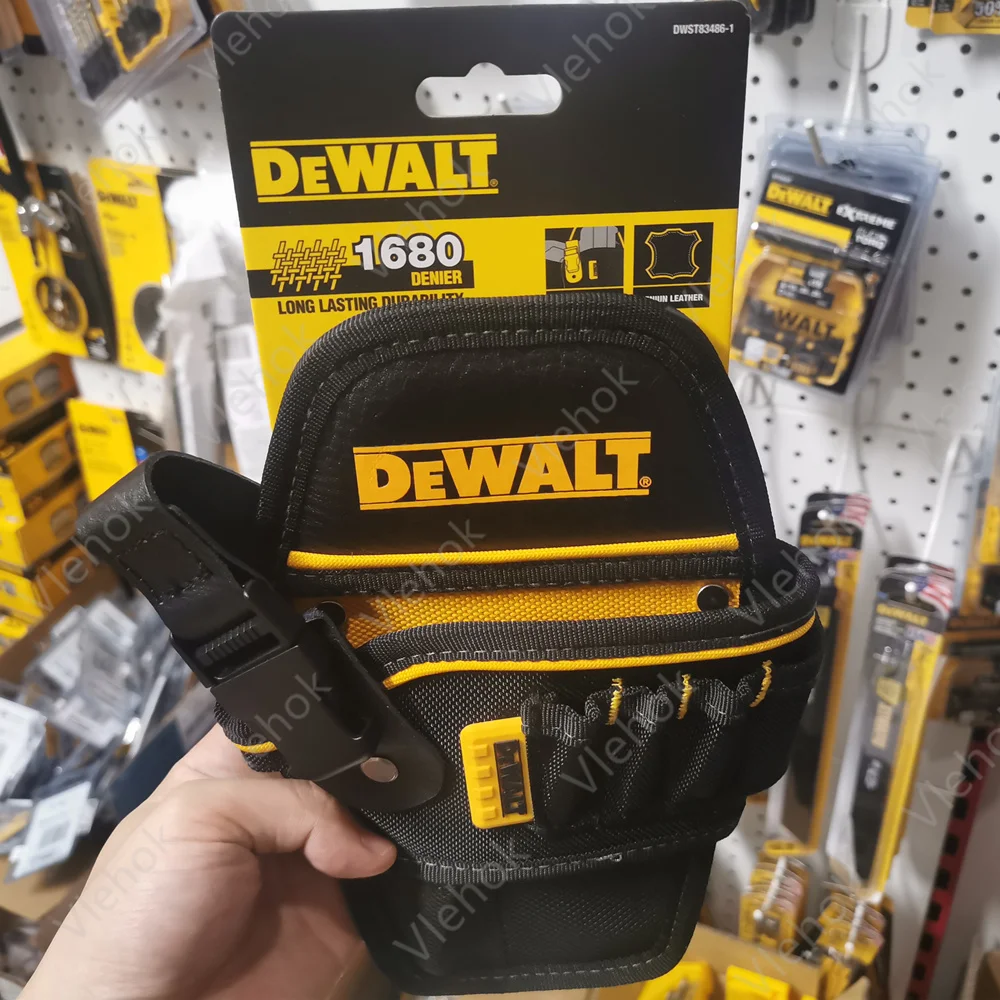 DEWALT DWST83486-1 Compact Drill Pouch 6 Pockets Tool Bag Electric Drill Fanny Pack