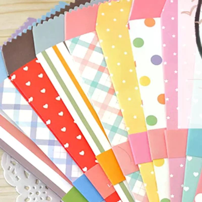 5-Pack Mixed Candy Color Envelopes Saving Cash Budget Envelopes Packaging Gift Craft Envelopes DIY Money Organizer Home Office