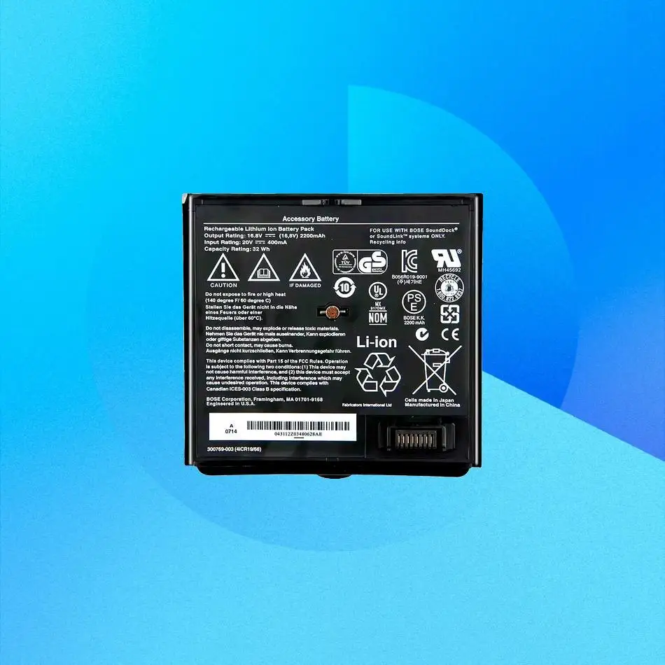 

For Bose Sounddock Soundock Soundlink Air 300770-001 2200Mah Bluetooth Speaker Battery Long Lasting Stable 300769-001 300768-003