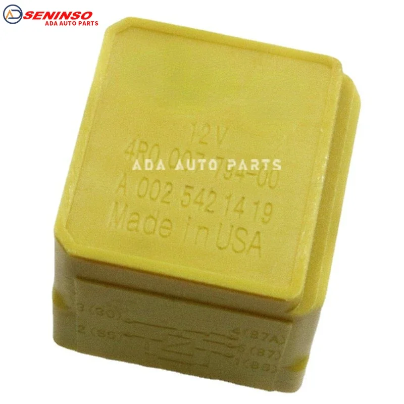 Car  Accessories OEM A0025421419 4R0007794-00 5-Pin 12V Yellow Relay For Mercedes A E C M S R Class A 002 542 14 19 4R0 007 794