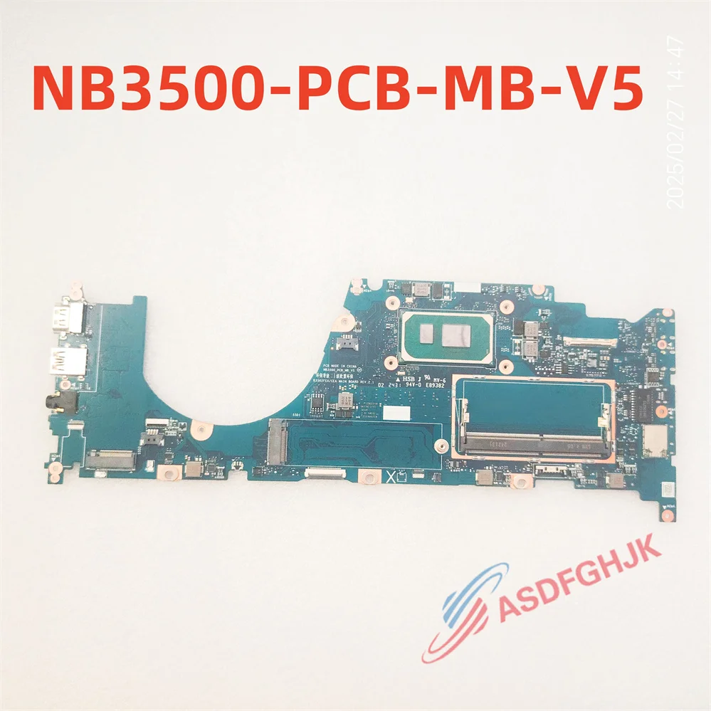 Genuine B3302FEA CEA MAINBOARD FOR Asus B5302FEA NB3500_PCB_MB_V5 WITH I5-1135G7 CPU TEST OK