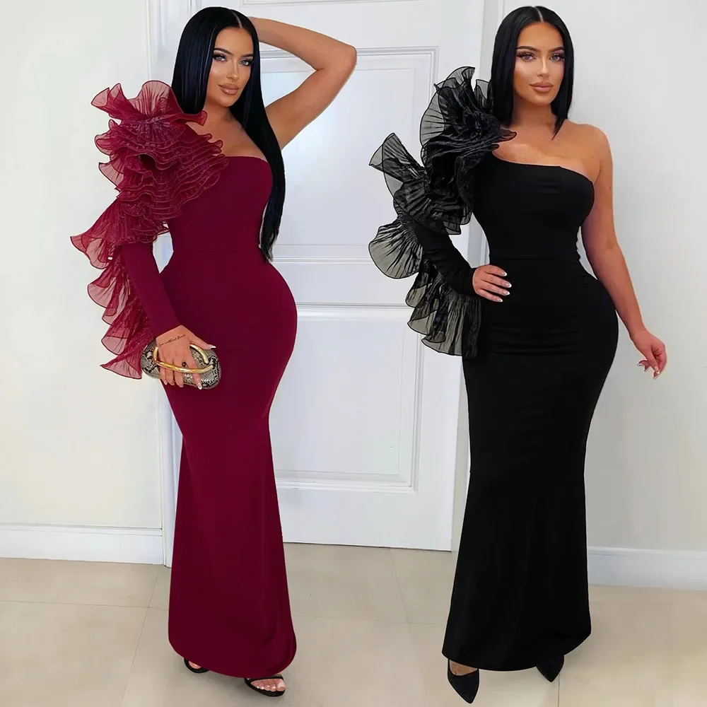 

African Dresses For Women Elegant 2026 Dashiki Summer Spring Maxi Dress Ladies Traditional African Clothing Fairy Dreaes