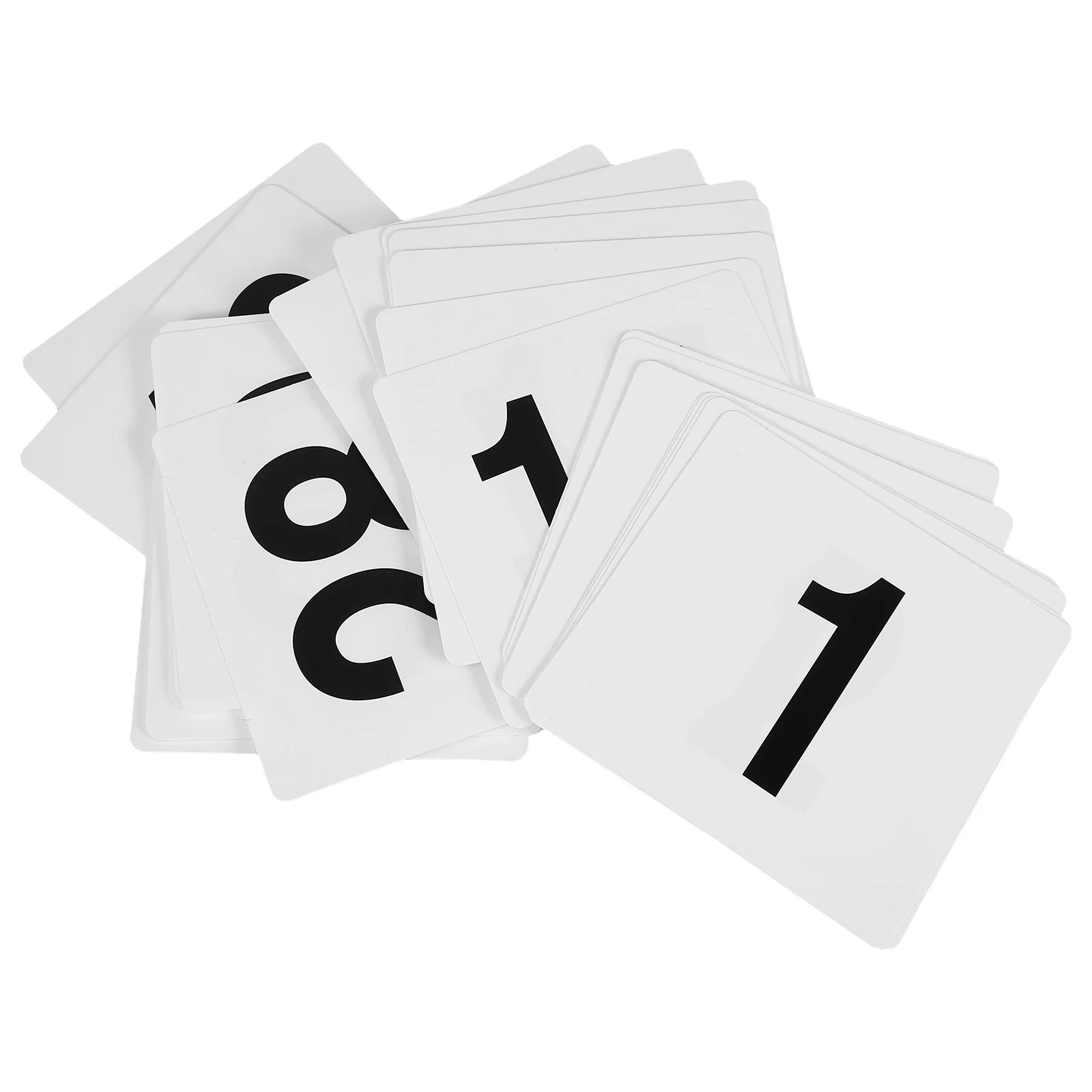 

50Pcs Table Number Cards Elegant PVC Double Sided Wedding Seating Cards for Restaurant Reception Party Banquet Use
