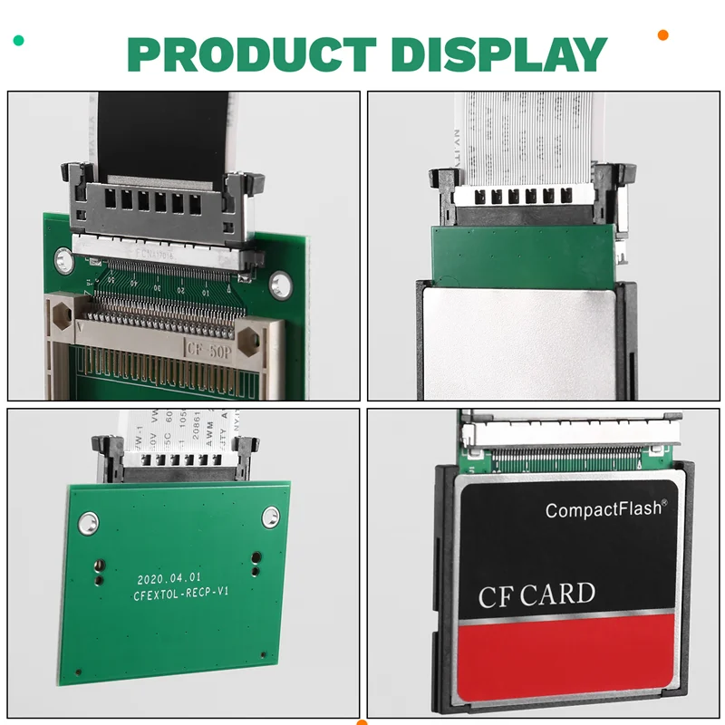 

Удлинительный кабель 30 см CF Card 50Pin Гибкий удлинительный кабель Интерфейс адаптера для станков промышленного управления