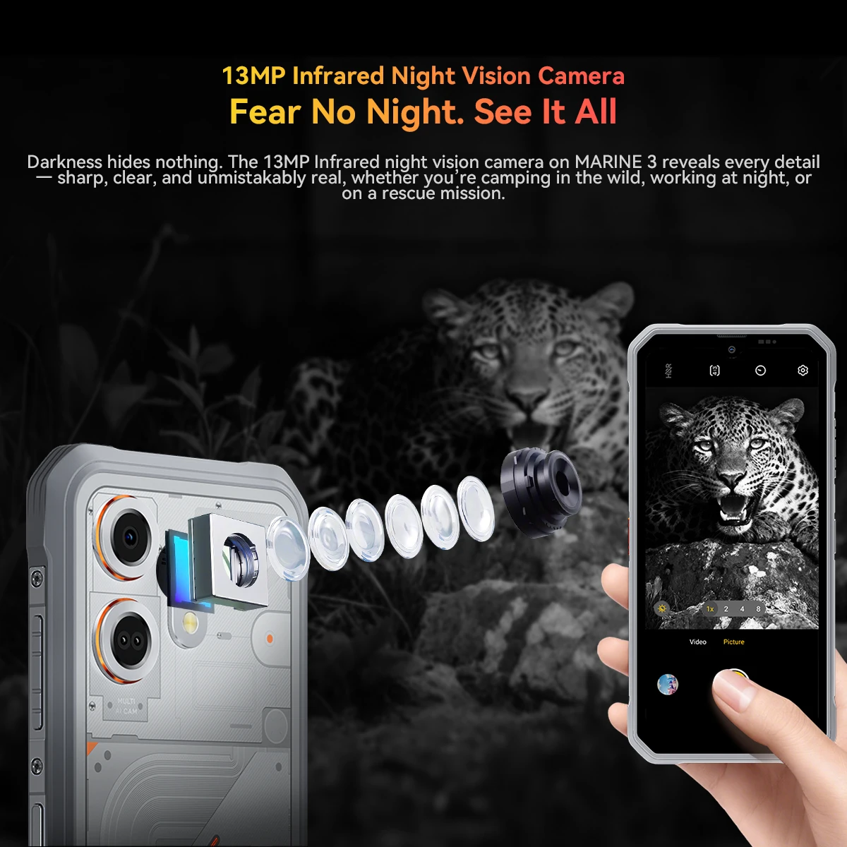 Blackview OSCAL MARINE 3 Smartphone, 6.56