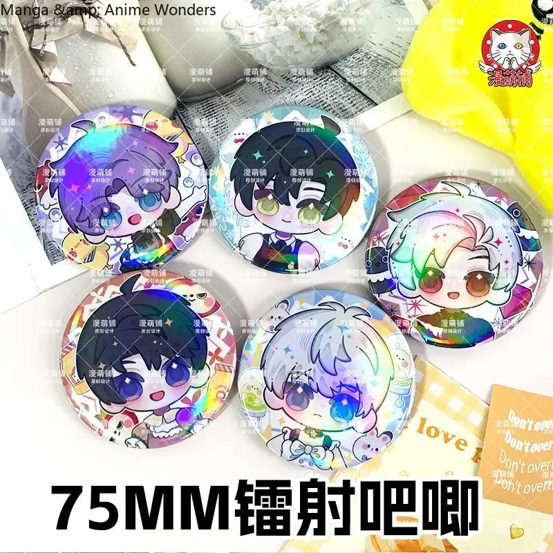 애니메이션 사랑과 Deepspace Xavier Rafayel Sylus Caleb Zayne Cospaly 메이드 시리즈 Q 버전 Bedge 펜던트 배지 브로치 핀