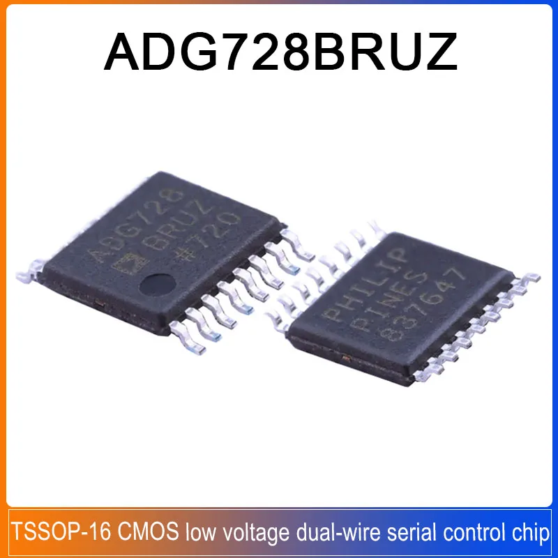 1-20PCS ADG728BRUZ TSSOP-16​ ADG728 BRUZ CMOS low voltage dual-wire serial control single-channel 8:1 matrix switch CHIP