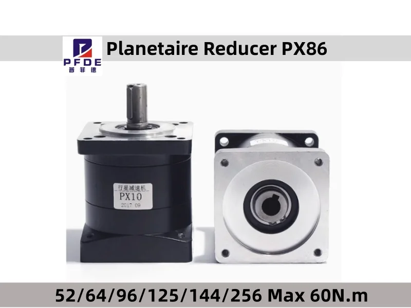 Planetary Reducer PX86 Ratio  52/64/96/125/144/256  Max 60N.m Suit fot Nema 32 34 servo stepper motor