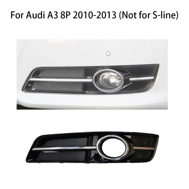 

Для Audi A3 8P 2010-2013 (не для S-line) Передний бампер, противотуманная фара, решетка, рамка, крышка с хромированным кольцом 8P0807681J 8P0807682J