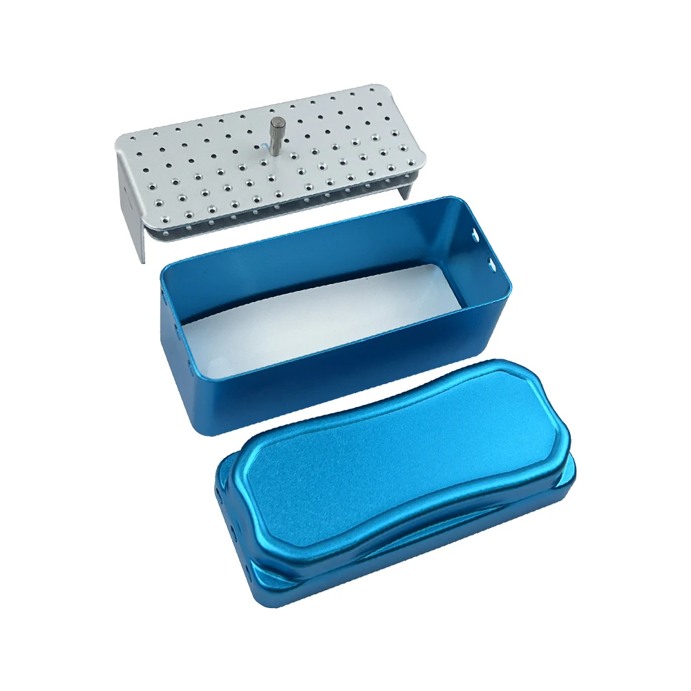 72 Holes Car Needle Disinfection Box Empty Core Soaking Box Root Canal File Storage Box High-temperature Resistant Disinfection