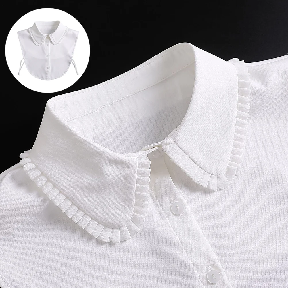 

1Pcs False Collar for Women Chiffon Fabric Half-Shirt Blouse Decorative Collar Lightweight Comfortable Wear Suitable All