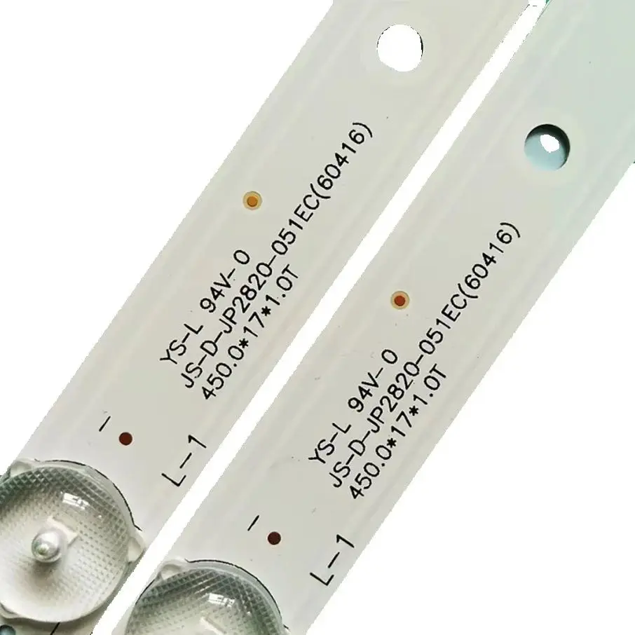 10pcs/lot LED Backlight strip 5 lamp for MS-L0870 V6 JS-D-JP2820-051EC(60416) E28F2000 AKTV2812TS AKTV2813TS AKTV2814TS D28-F200