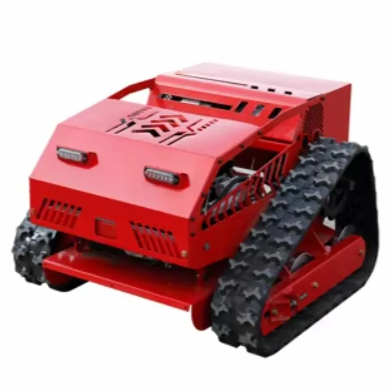 Crawler‑type RC Gas Grass Cutting Robot Mini Intelligent Grass Shredder For Home Garden Field Mowing Work Device
