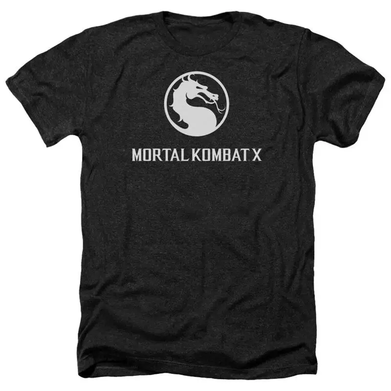 MORTAL KOMBAT DRAGON LOGO Licensed Adult Men's Heather T Shirt SM 3XL