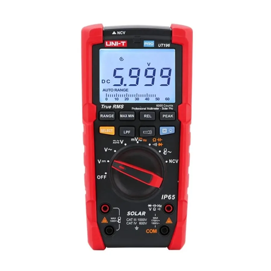 1PC NEW UNI-T UT-196 1700V DC True RMS Digital Professional Multimeter Backlight In Stock Original Box#familitrade
