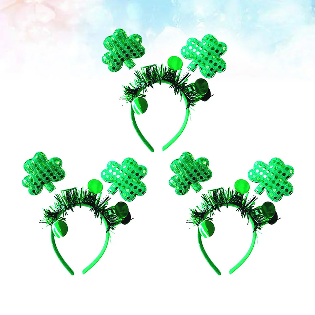 

3pcs Hair Accessories Green Headdress Hair Hoop For Festival Hoop Festival St Patrick Day Headb Hairstyle Props