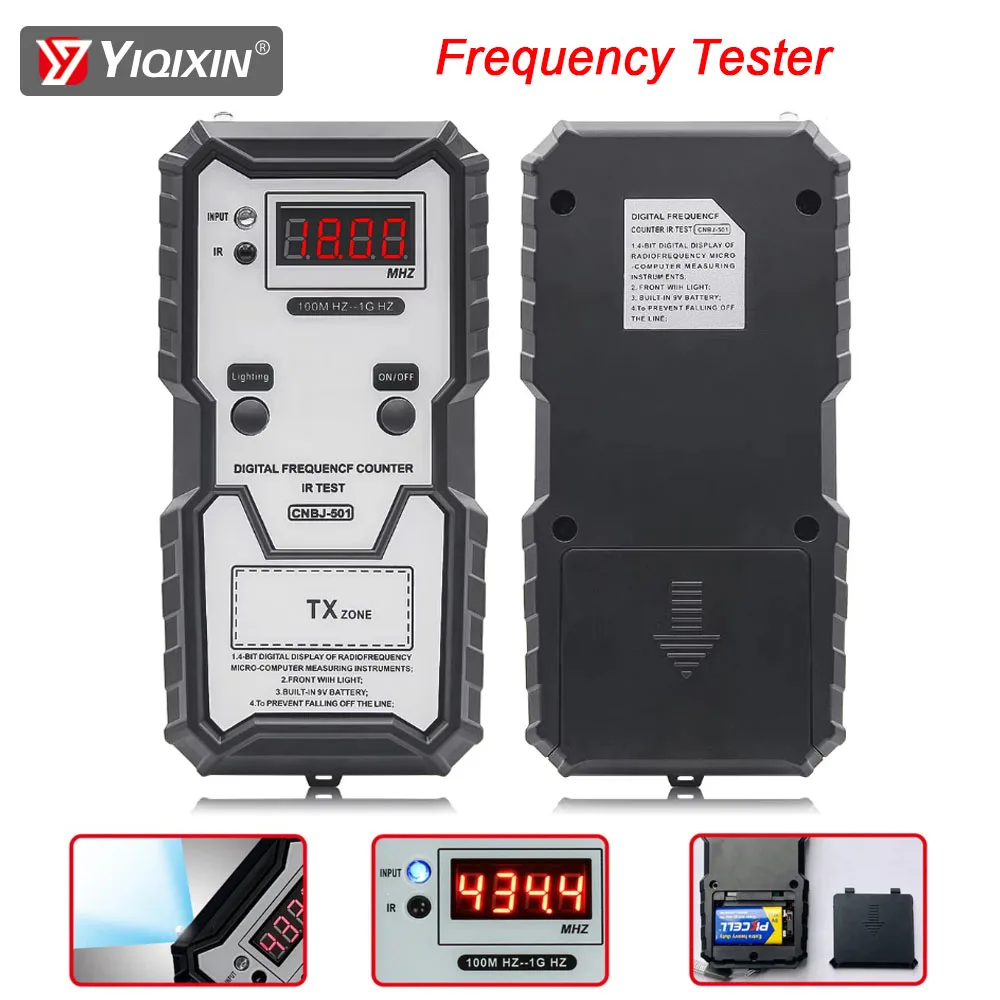 

Инфракрасный частотный тестер для автомобильных ключей и электронных замков гаражных ворот, 100 МГц-1 ГГц, электронный измерительный прибор