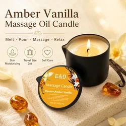 1PC Massage Oil Candles,luxury aromatherapy candles,for Stress Relief and SkinMoisturizing, SM Product Scented Candle Body Oil
