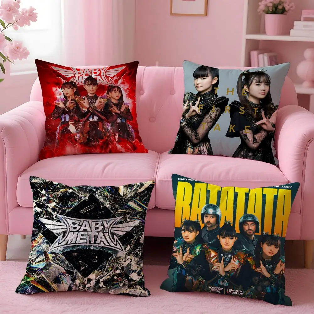 Metal Band B-BabymetalS Cushion Cover Comfortable Reversible Pillow Cover Ideal for Car Sofa Bedroom & Beyond