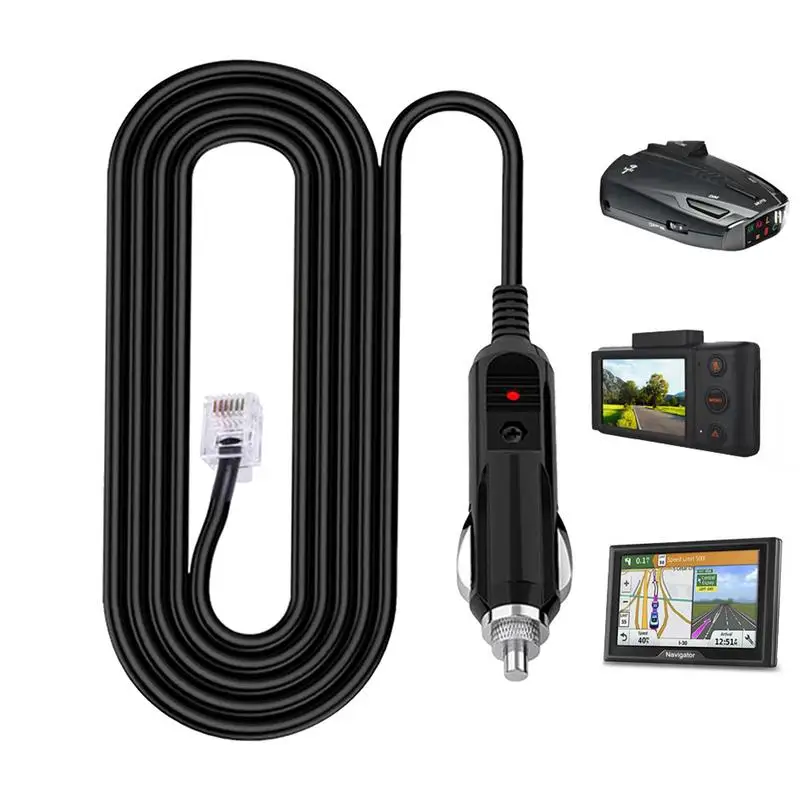 Radar Detector Power Cord Rj11 12V 2A Radar Detector Cables For Escort Passport 8500 X50 9500IX 7500IS Redline 360c MAX