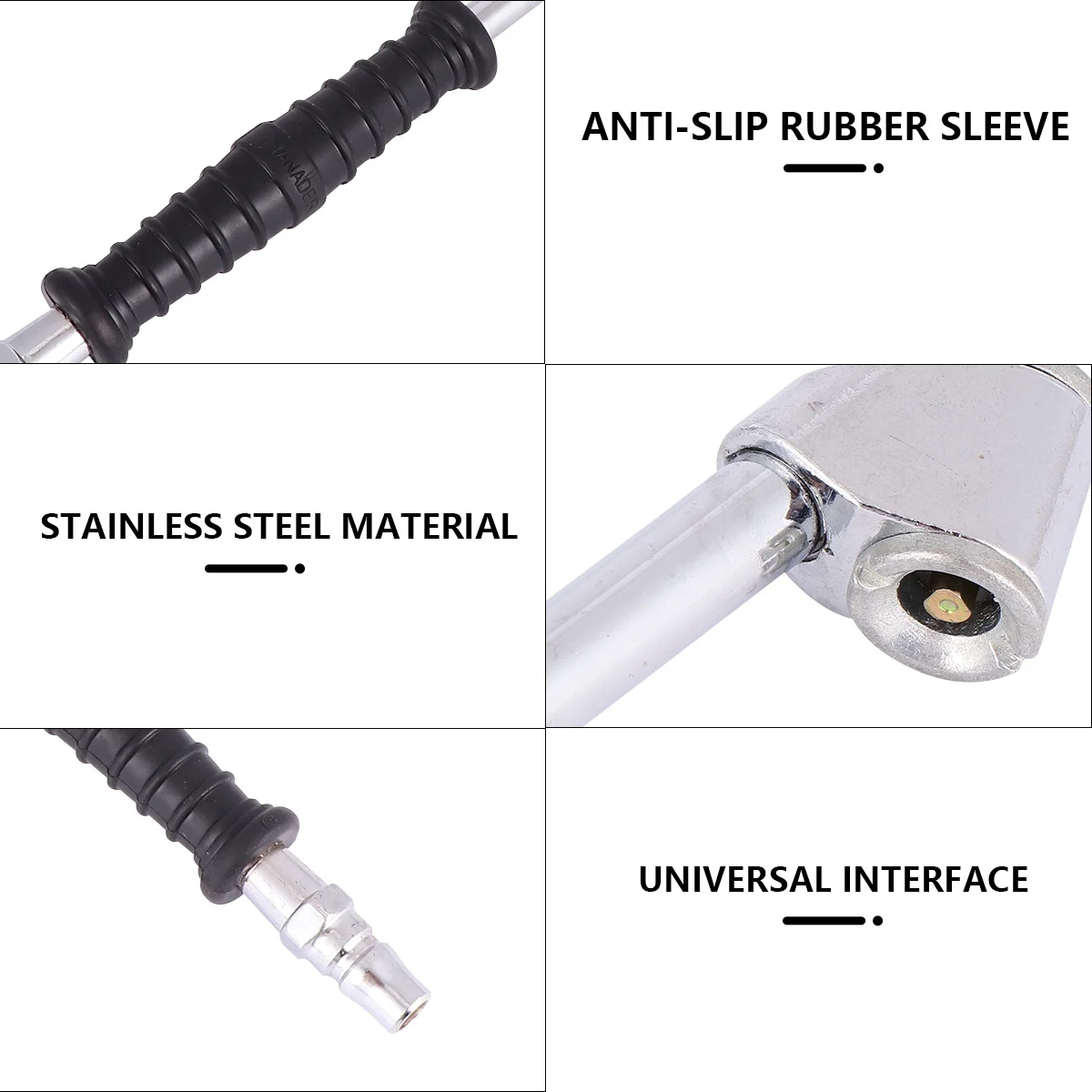 

1pc Multifunctional Inflatable Nozzle Car Tire Inflation Head Bike Air Pump Durable Material Portable Practical Accessories Tire