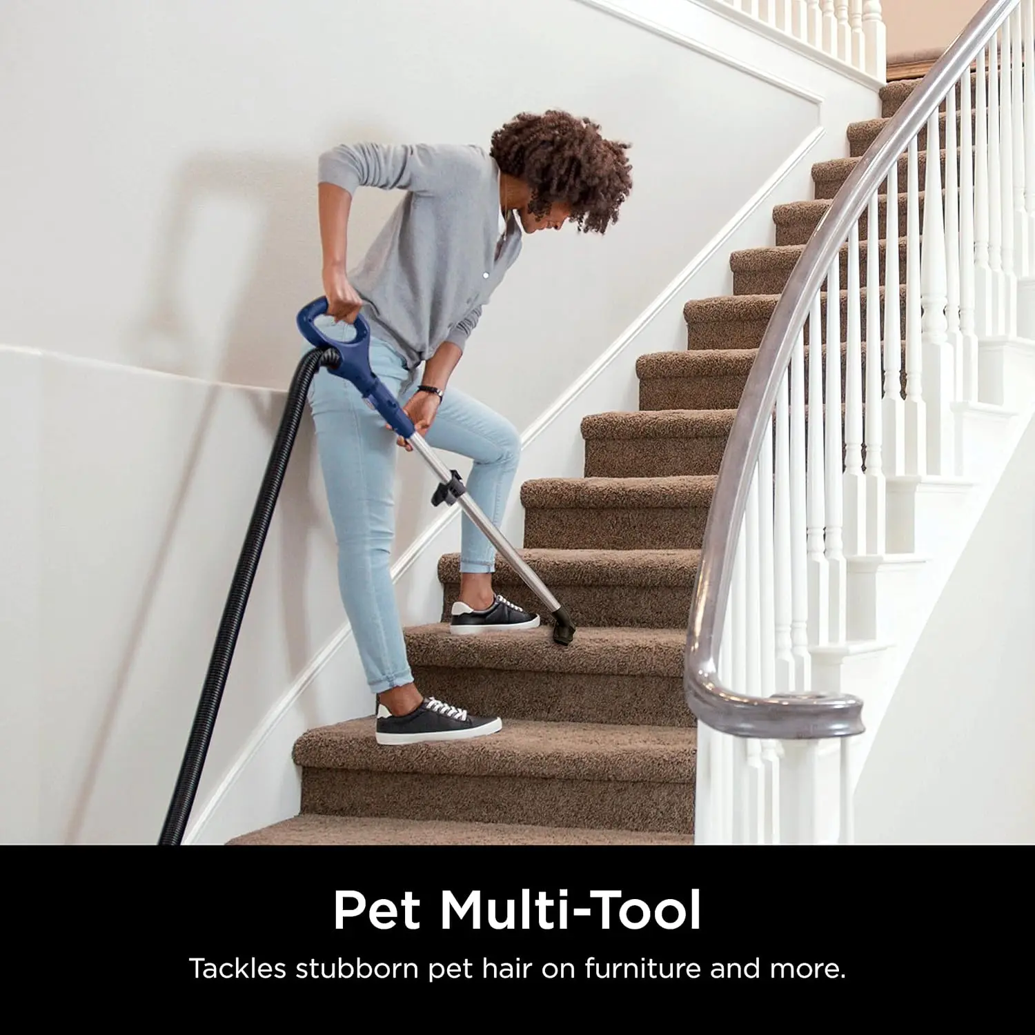 NV151 Navigator Swivel Pro مكنسة مستقيمة كاملة مع ترشيح HEPA، توجيه دوار، فرشاة طاقة للحيوانات الأليفة، أداة شق و #4