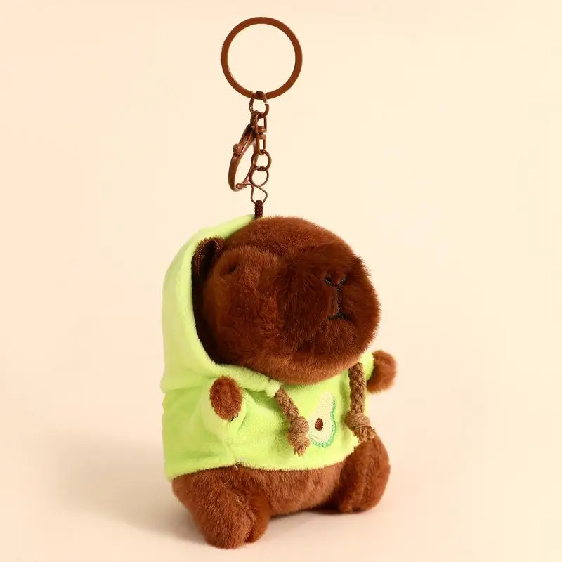 

Creative Capybara Plush Keychain Cartoon Animal Stuffed Doll Bag Pendant Backpack Hanging Decoration Lovely Keyring Gifts