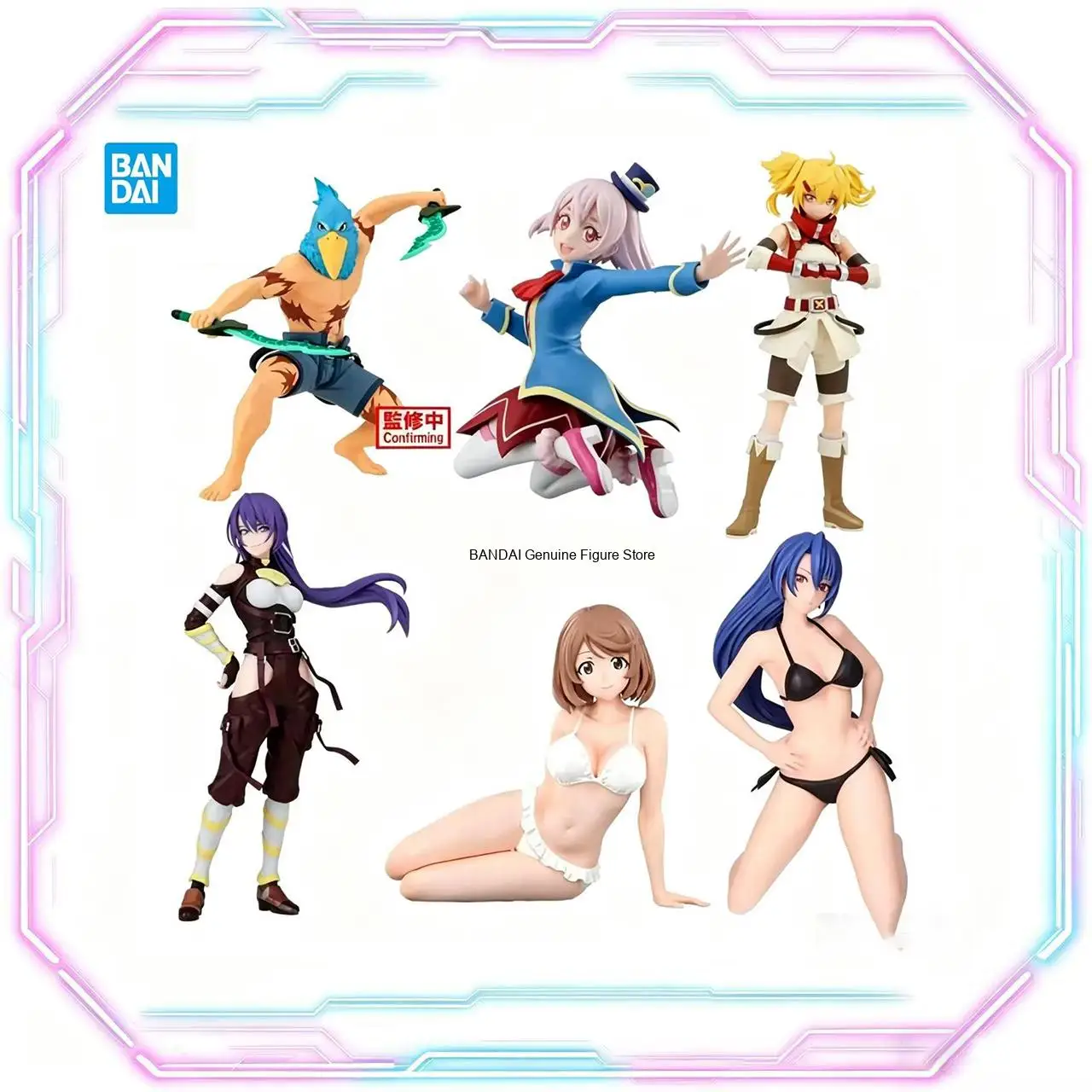 Figura de Acción de PVC Original de BANDAI Banpresto del Anime Shangri-La Frontier: Oikattso Sunraku, Emul Arthur, Pencilgon, Celestial Vivi
