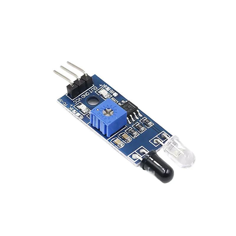 Infrared Obstacle Avoidance Module Smart Home Sensor Circuit Board Diy Test Distance Adjustable Black And White Wire Smart Home