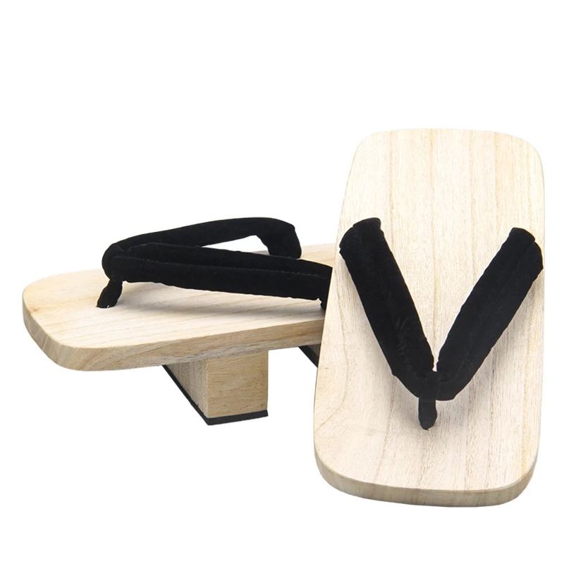 Japanese Style Wooden Clogs Casual Flip Flops Tabi Socks Slippers Sandals Geta for Daily Role Playing Cosplay Shoes