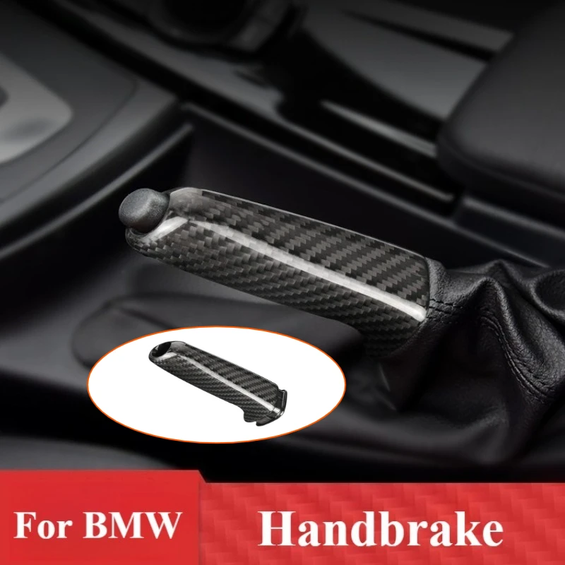 

For BMW F Series Real Carbon Fiber Handbrake Cover Parking Brake Lever Trim Interior Modification Upgrade Decorative Accessories
