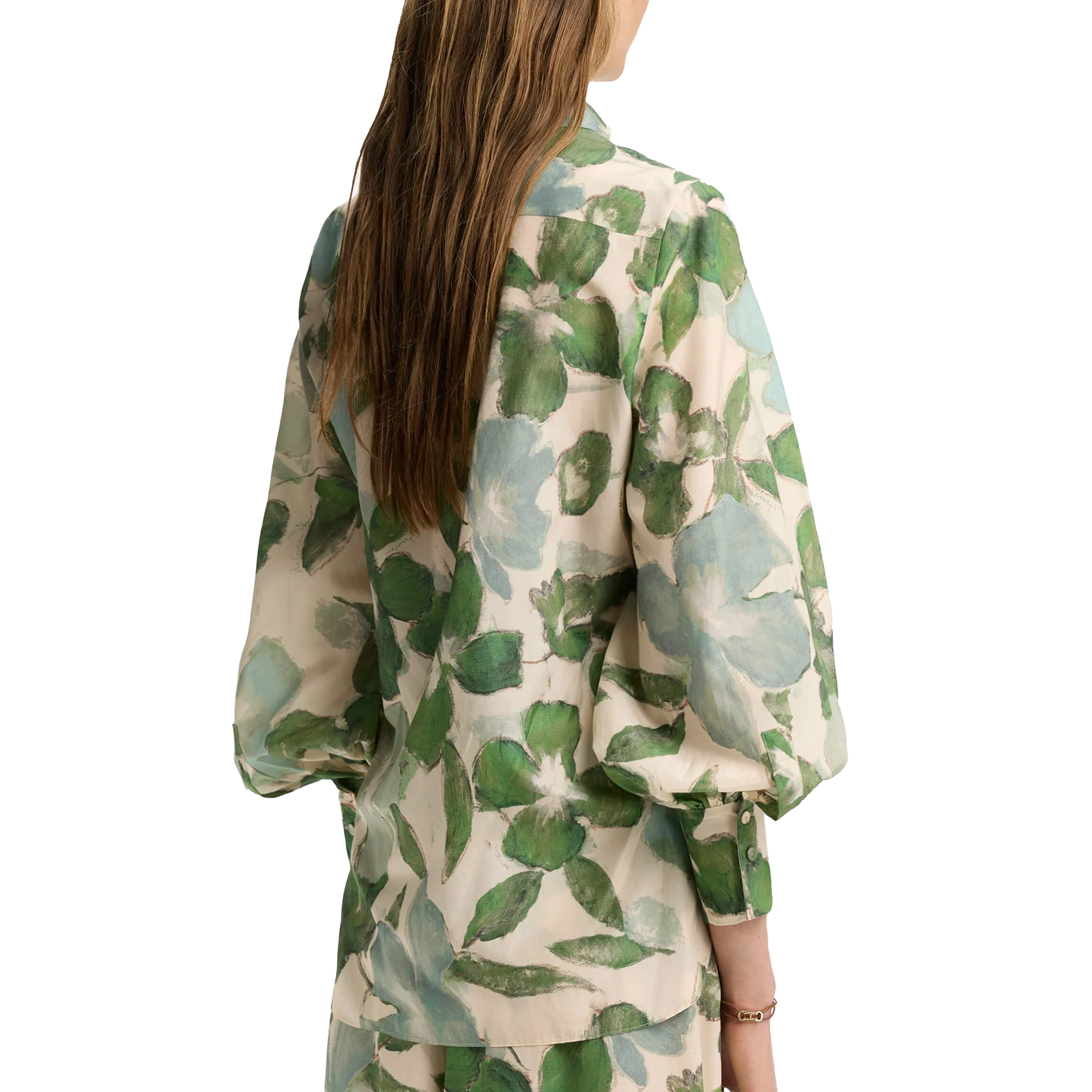 CHCH Donna Stampa Top Camicette Stampa di moda Casual Manica lunga Office Lady OL Camicie Slim Blusas