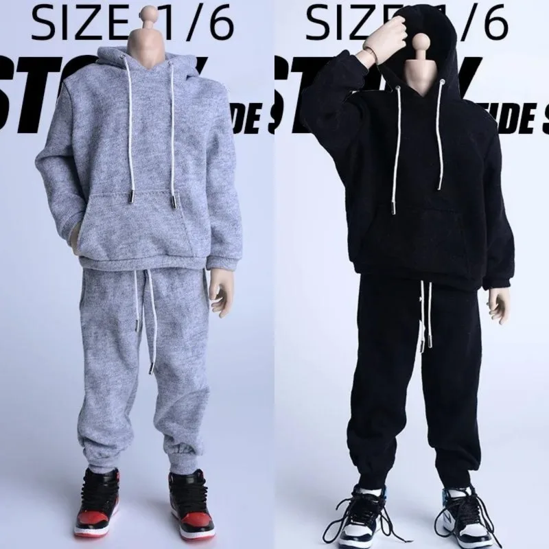 3ATOY 12FS006 1/6 Male Soldier Leisure Street Style Sports Hoodie Sports Pants Set Clothes Model for 12