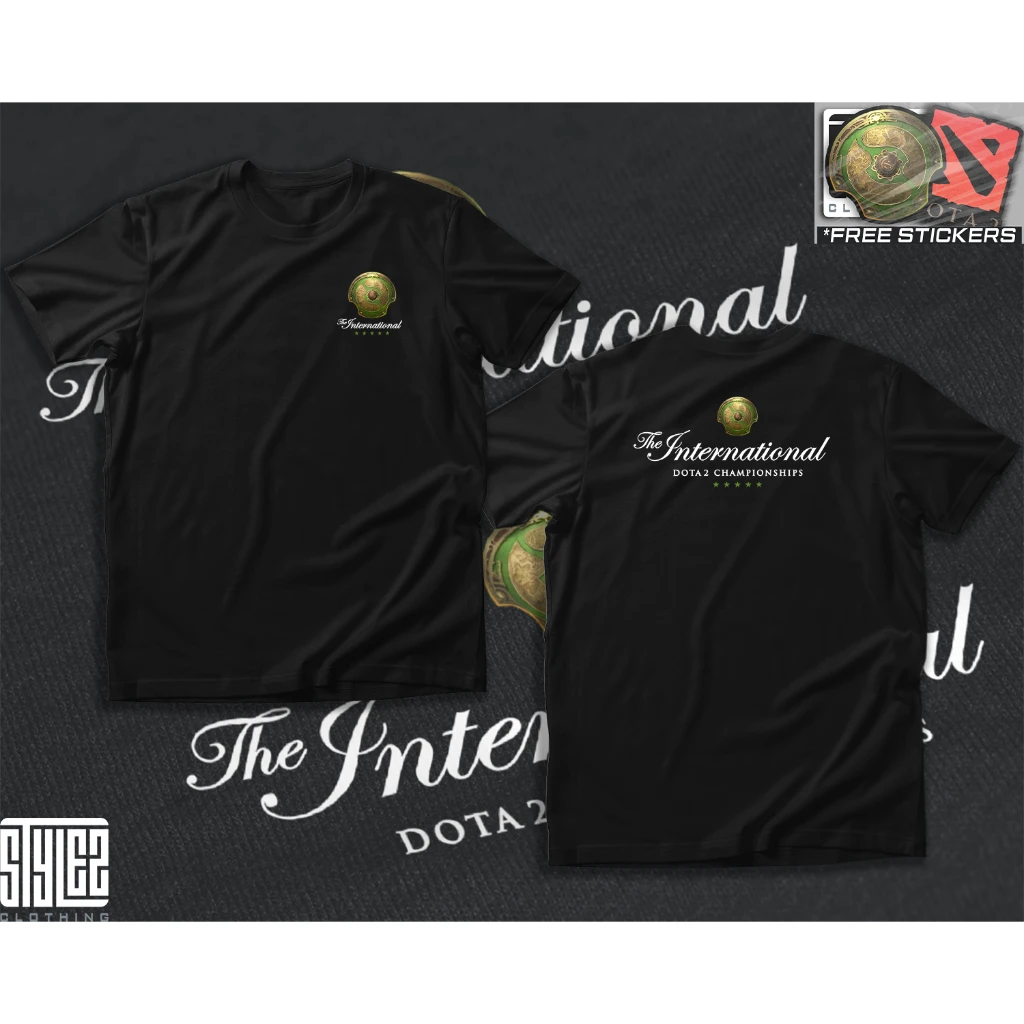 Dota2 TI The International 2026 Meisterschaften Doppelseitig Bedrucktes T-Shirt E-Sports Gamer Unisex Casual Kurzarm Baumwoll-T-Shirt – Detail 5