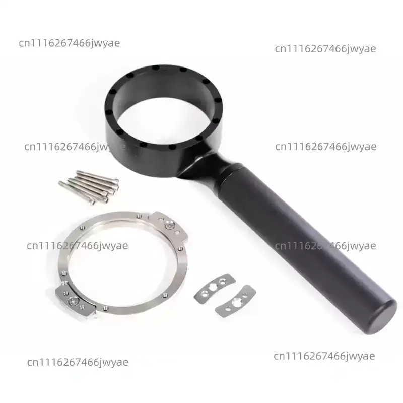 Bottomless flat coffee machine handle deformable speaker