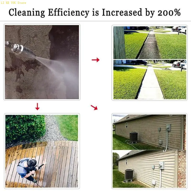 W3JE 3.0GPM Pressure Washer Rotating Nozzle 3600PSI Quick Nozzle for Cleaning Brick Concret