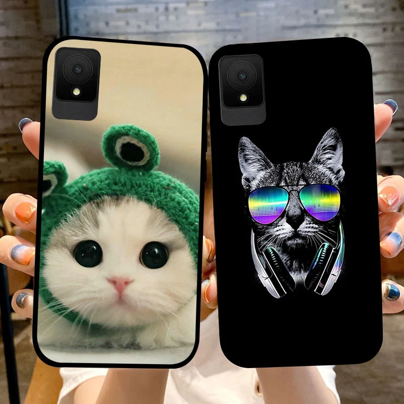 Cases For TCL 502 Capa K11 T432W Soft TPU Silicone Phone Back Protective Cover For TCL 505 For TCL 503 501 Bumper Fundas Animals