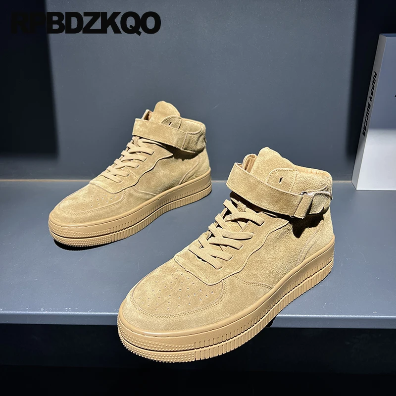 Creepers High Top Skate Sport Hot Sale Men Designer Casual Shoes Sneakers Quality Suede European Trainers Hip Hop Winter Brand