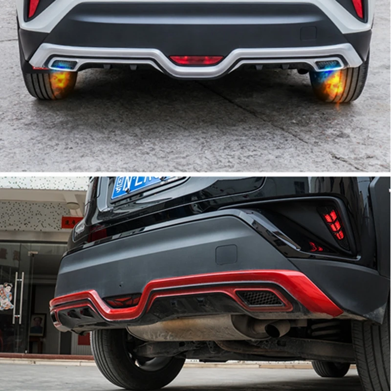 Samochodowa farba ABS Przedni tylny zderzak Dyfuzor Osłona przeciwpoślizgowa Osłona zderzaka Listwy do Toyoty CHR C-HR 2018 2019