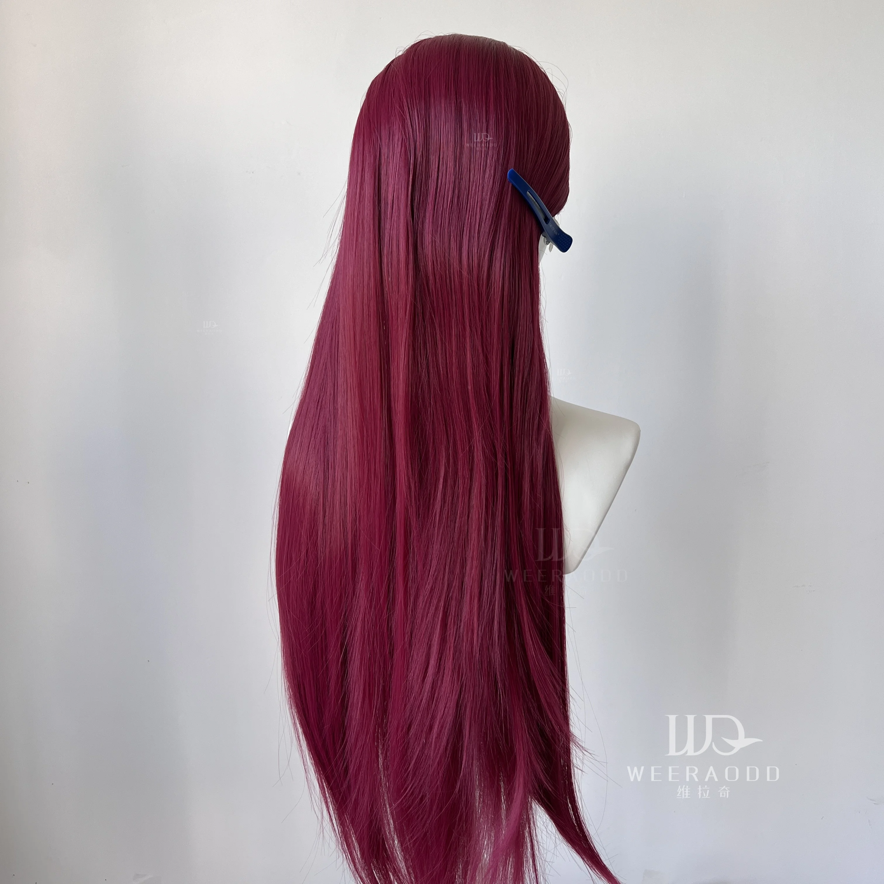 Parrucca anteriore in pizzo rosso per donna 26 pollici lungo rettilineo 13 * 4 parrucche in pizzo parrucche sintetiche in pizzo dall'aspetto naturale per parrucca in fibra di capelli cosplay