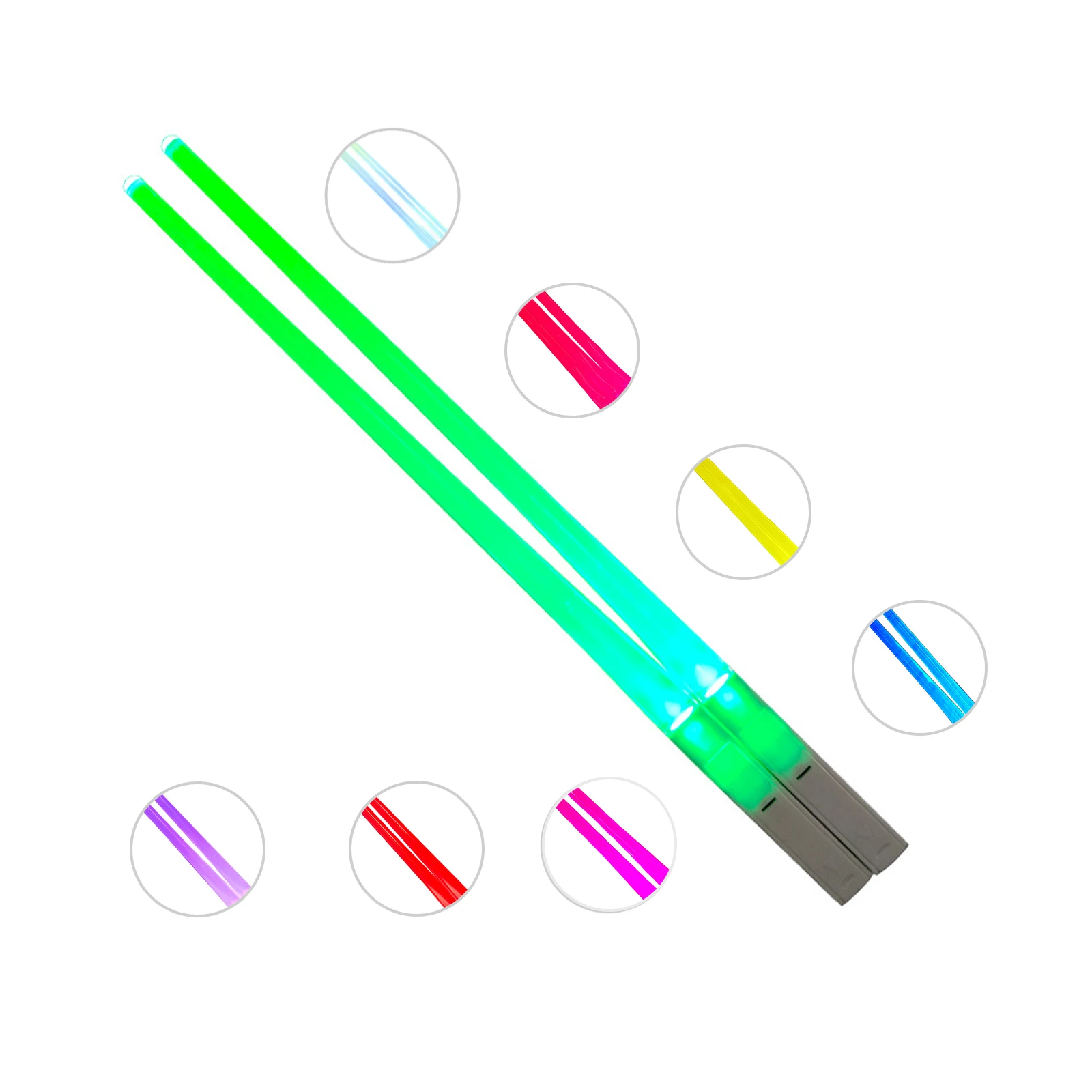 LED مضاءة العصي العصي عصا العصي القابلة للإزالة الحفل LED مضاءة العصي قابلة لإعادة الاستخدام متوهجة العصا في الظلام لوازم الحفلات #5