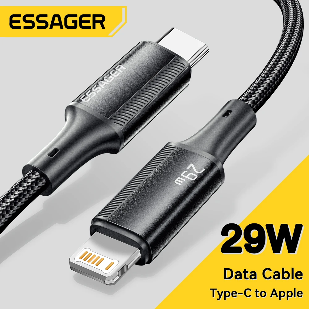 Кабель Essager USB C для IPhone 14, 13, 12, 11 pro Max, 8 Plus, 20 Вт