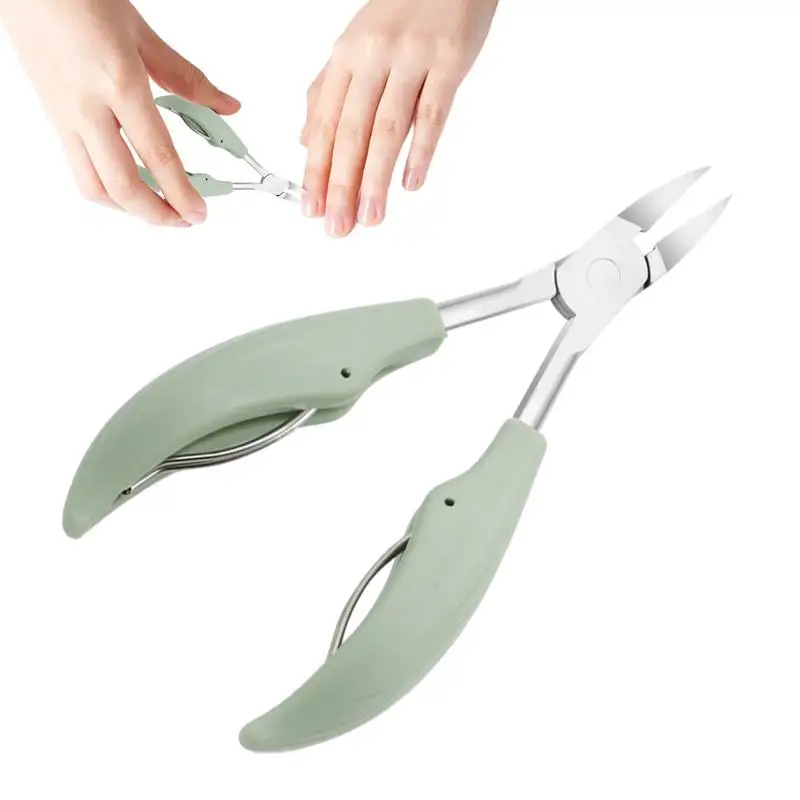 Thick Toenail Tool Toenail Cutters Professional Trimmer Stainless Steel With Non-slip Rubber Handle Pedicure Tools For Ingrown