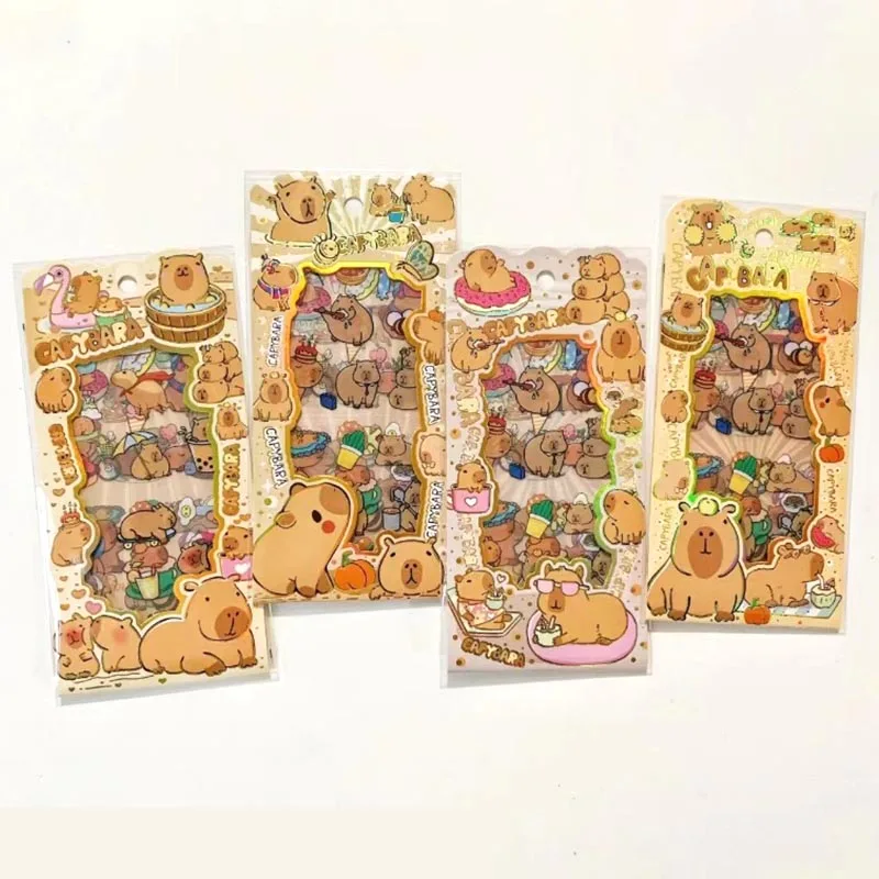 20pack/lot Kawaii Capybara Stickers Cute Scrapbooking DIY Diary Decorative Sealing Sticker Album Stick Label