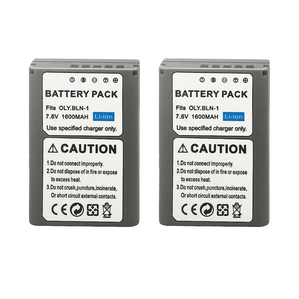 

1600mAh BLN1 PS-BLN1 BLN-1 PSBLN1 Battery For Olympus E-P5 E-M5 EM5 OMD OM-D E-M5 II PEN E-P5 HLD-6 Camera Accessories