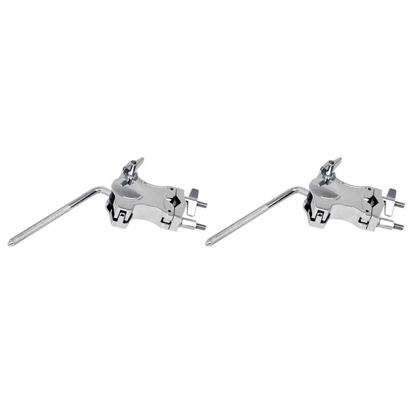AA67-2X Drum Clamp Metal Drum Stand Extension Clip Rod Connecting Bracket Clip Percussion Drum Accessories Instruments
